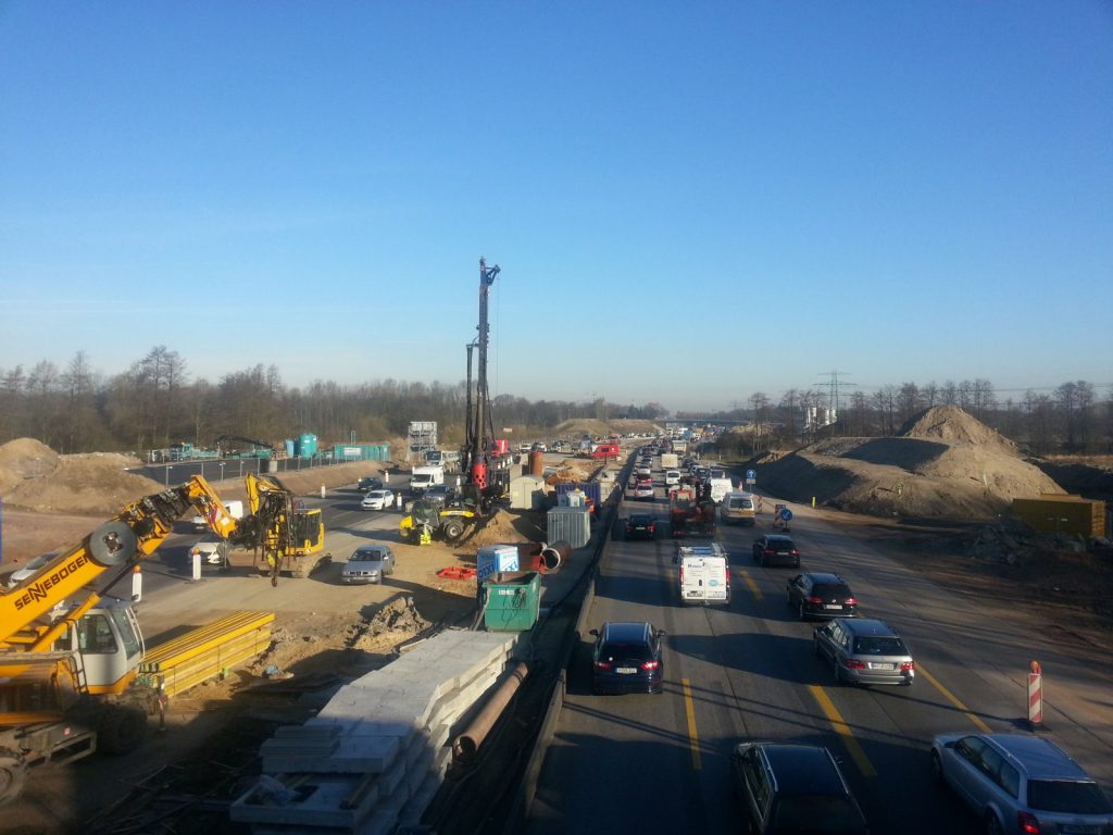 Autobahnbaustelle