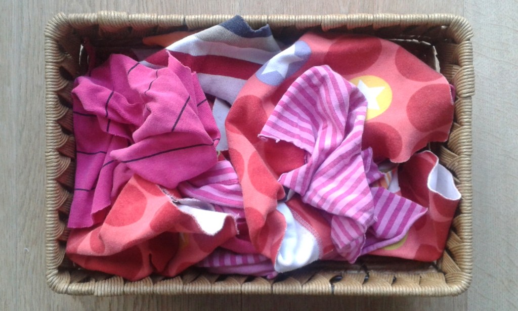 Ein Korb mit Läppchen